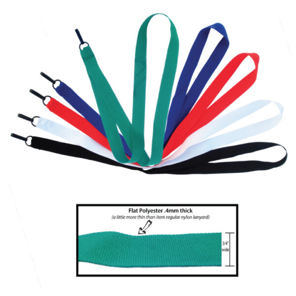 Super Cheap 3/4" inch Wide Lanyards - Material Thickness