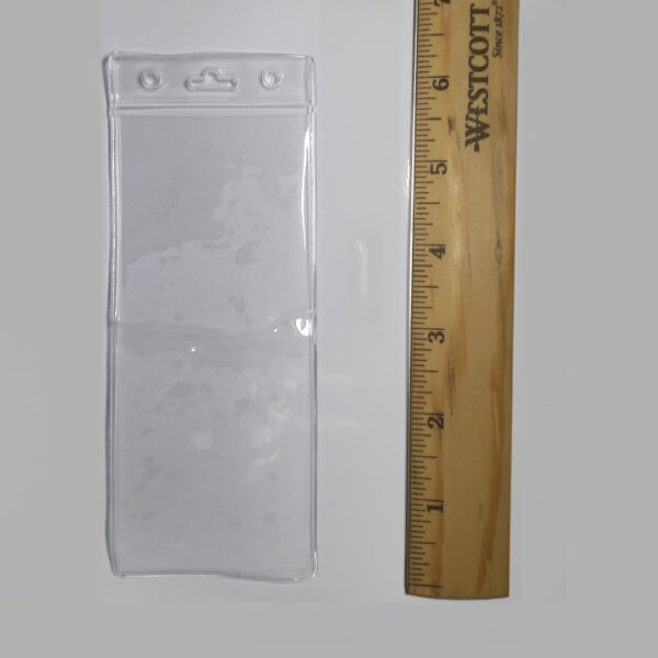 Clear Plastic Small Ticket Holder 5 inch