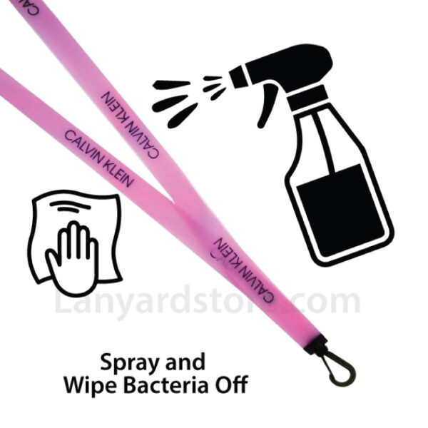 Anti-Microbial Spray and Wipe Lanyards to Clean