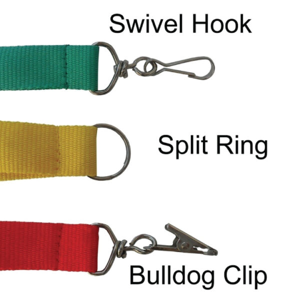 Attachments: Bulldog Clip | Swivel Hook and Key-Ring