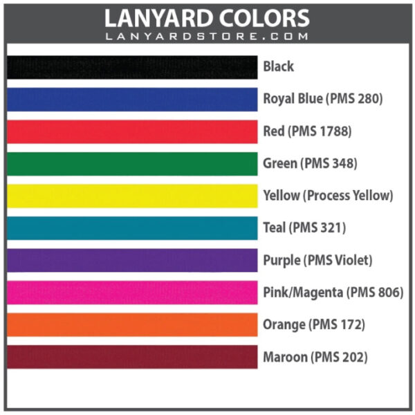Discount Blank Lanyards - Many Colors Available