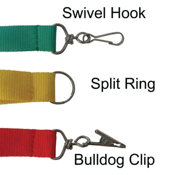 Blank wholesale lanyards - attachments available