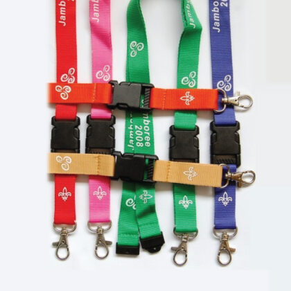 Custom Printed Lanyards with a Detachable Buckle Feature