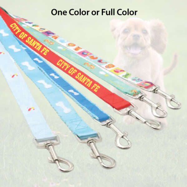 Full Color Custom Imprinted Dog Leashes