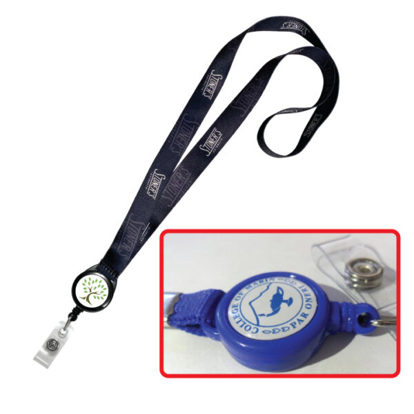 Lanyards with an attached badge reel