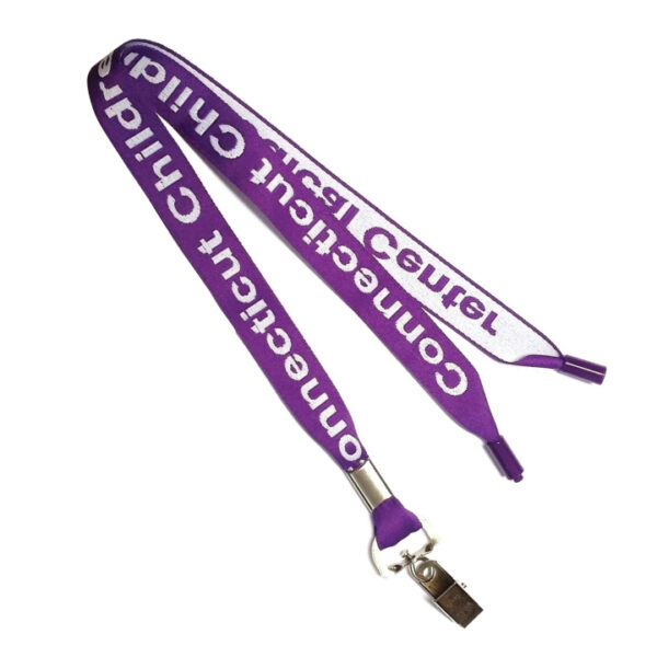 Lanyards with custom embroidered logos