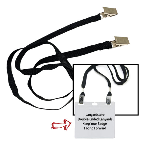 Blank double-ended lanyards with swivel hook