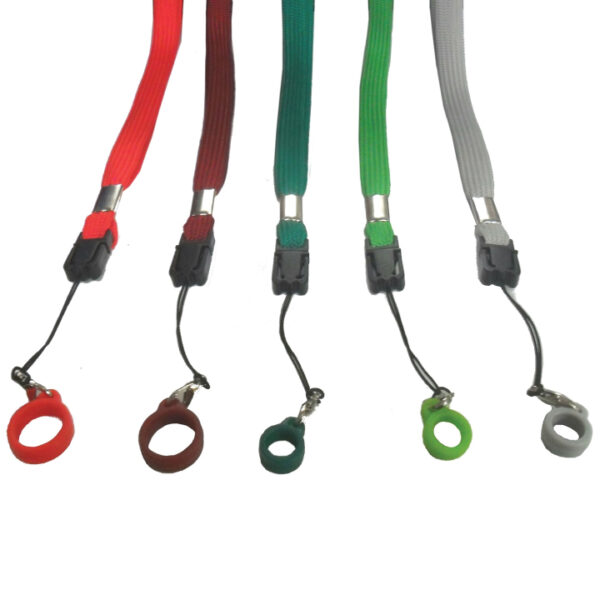 vape holder lanyards with rubber rings. Small, medium and large
